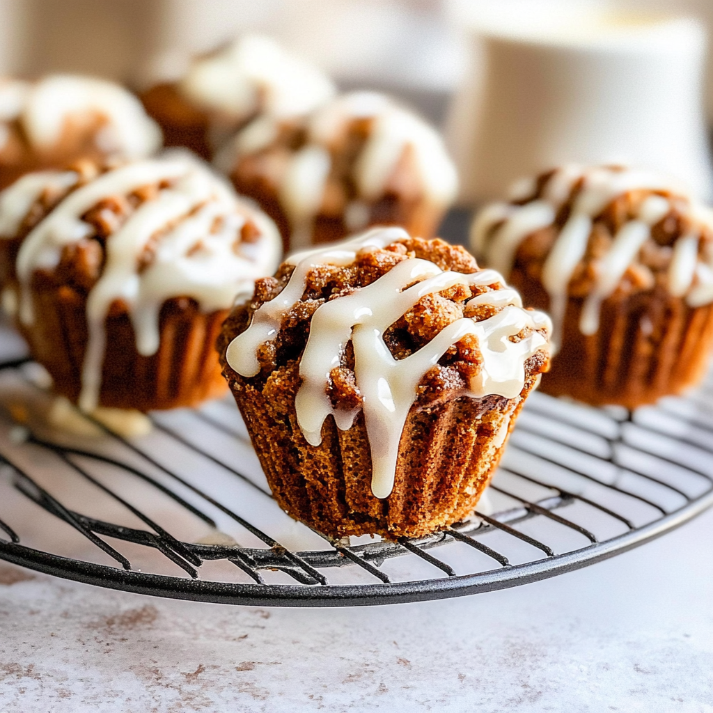 Recipe preparation for Cinnamon Roll Muffins