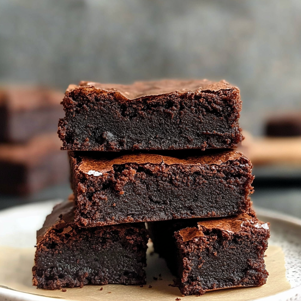 Recipe preparation for Chocolate Mochi Brownies Recipe