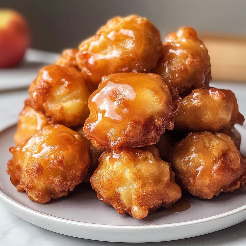 Recipe preparation for Apple Fritter Bites