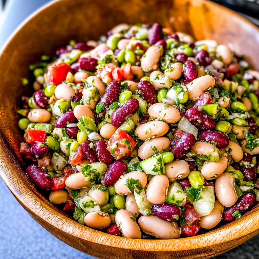 Recipe preparation for 3 Bean Salad
