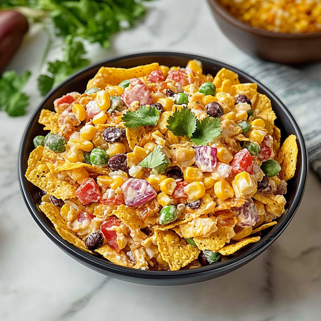 Recipe preparation for Frito Corn Salad