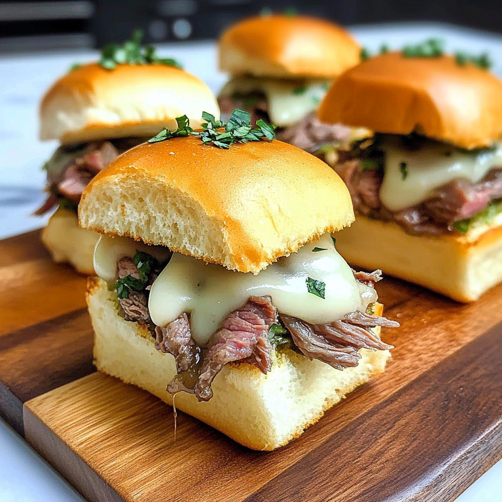 Recipe preparation for Roast Beef Sliders
