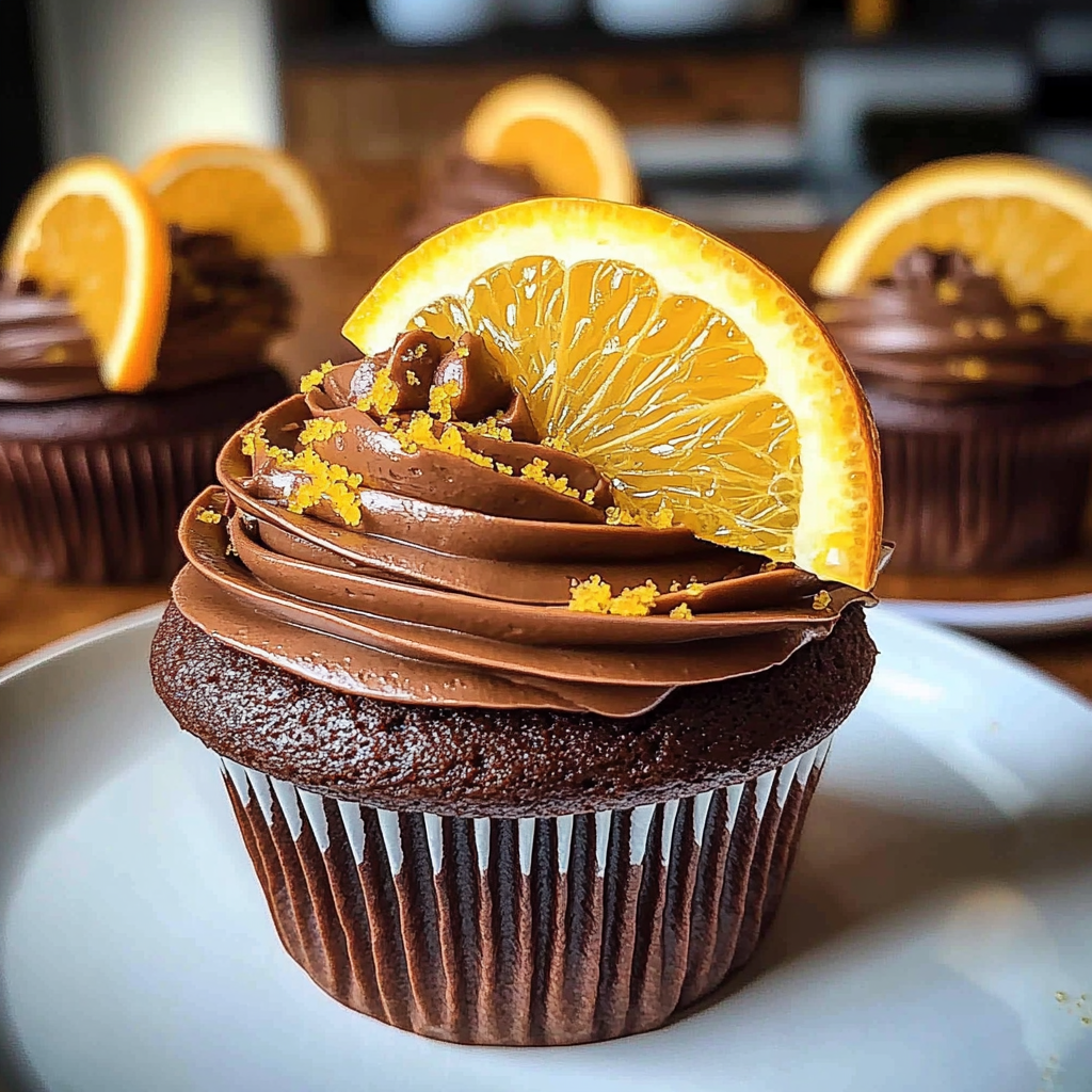 Recipe preparation for Orange Chocolate Cupcakes