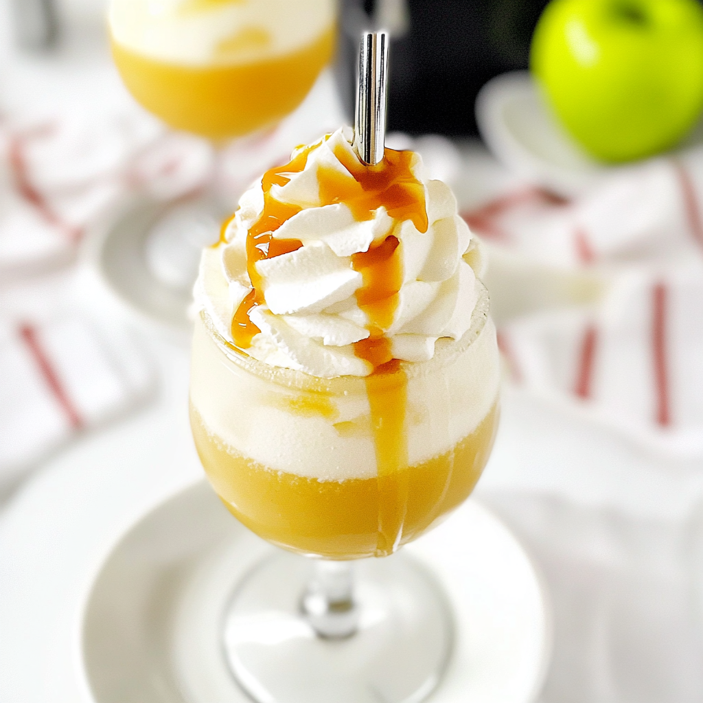 Recipe preparation for Apple Cider Floats