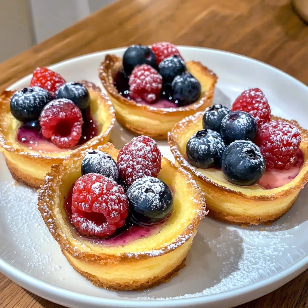 Recipe preparation for Mini Berry Dutch Babies