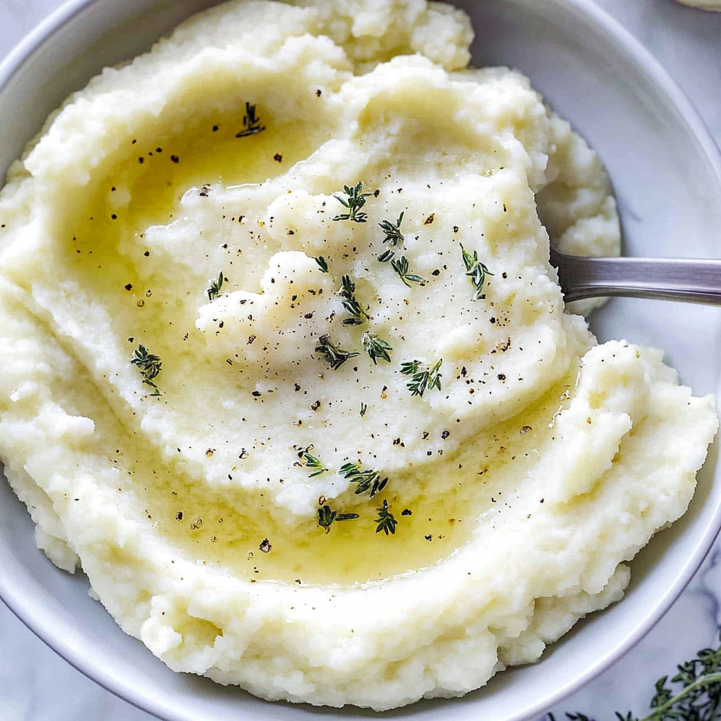 Recipe preparation for Creamy Copycat Cauliflower Puree Recipe