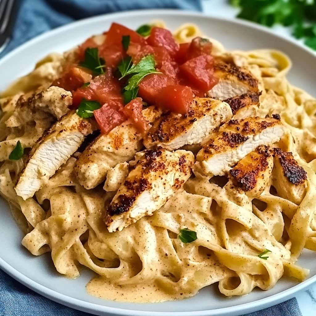Recipe preparation for Creamy Cajun Chicken Pasta Recipe