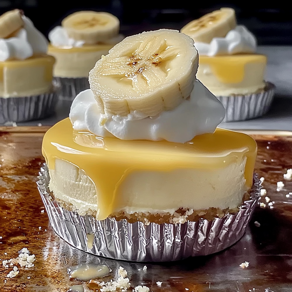 Recipe preparation for Banana Pudding Cheesecake Tres Leches