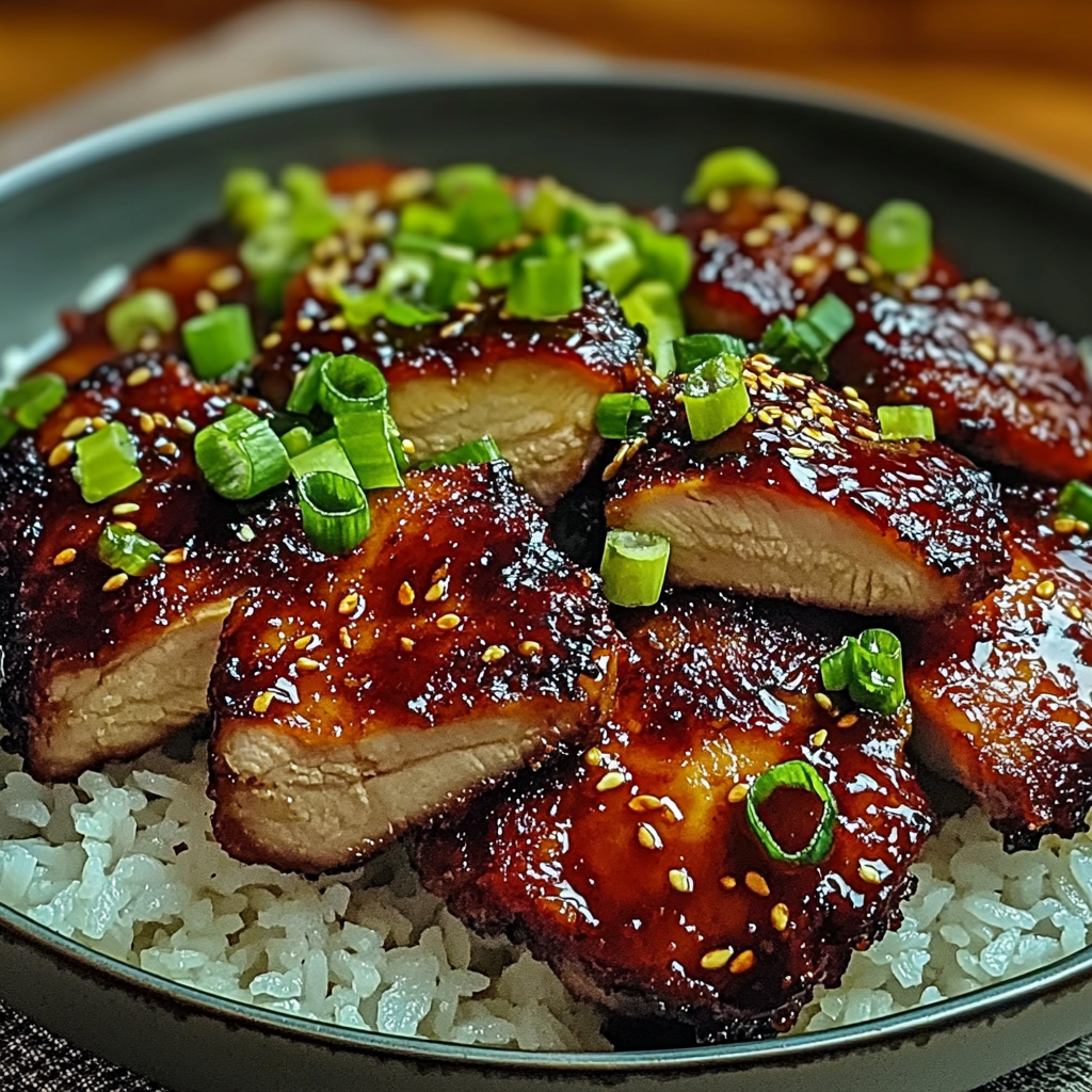 Recipe preparation for Char Siu Chicken Thighs