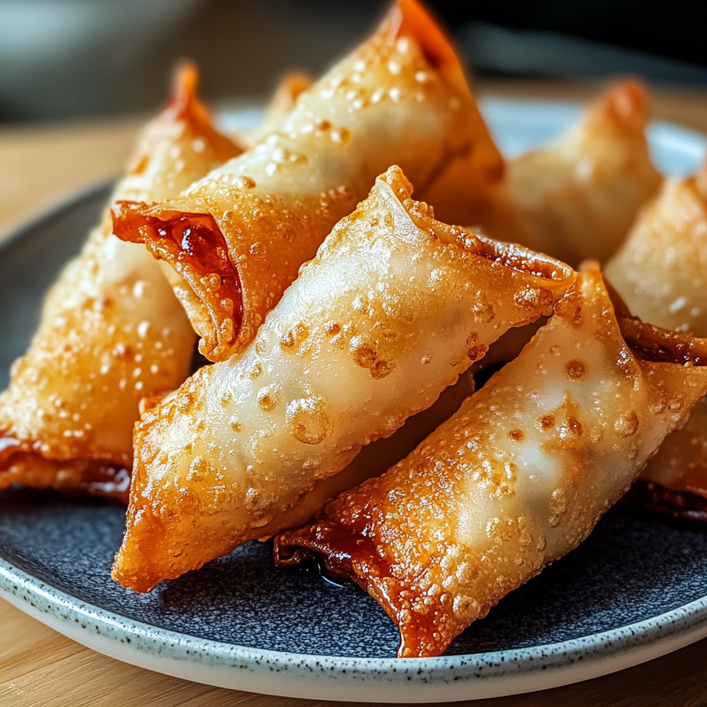 Recipe preparation for Rice Paper Crab Rangoons