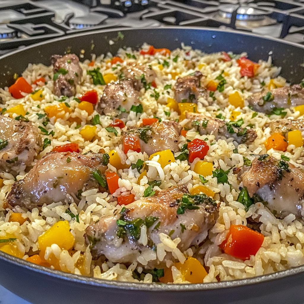 Recipe preparation for Baked Chicken Legs and Rice