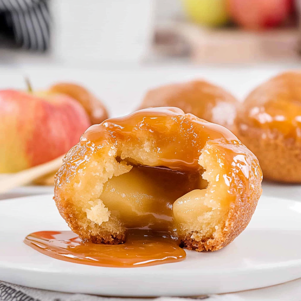 Recipe preparation for Caramel Apple Pie Bombs