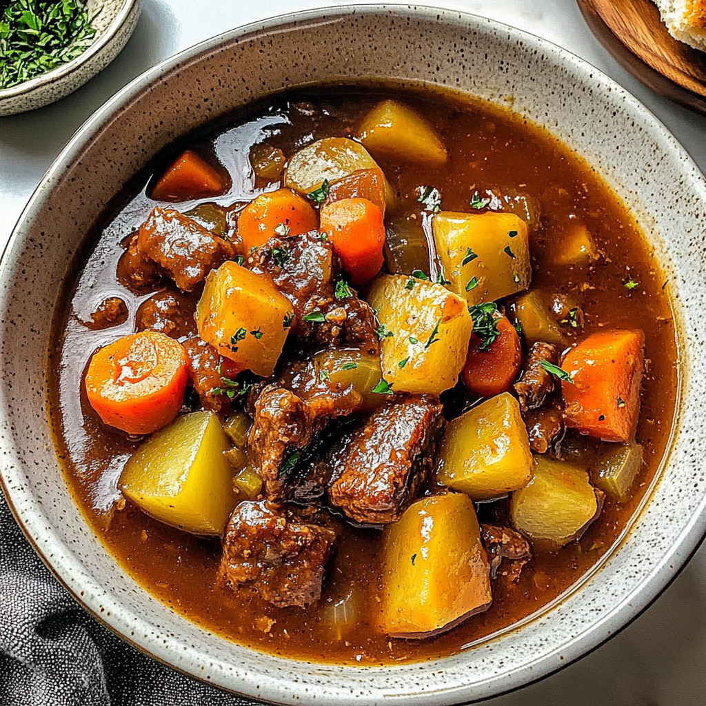 Recipe preparation for Slow Cooker Beef Stew