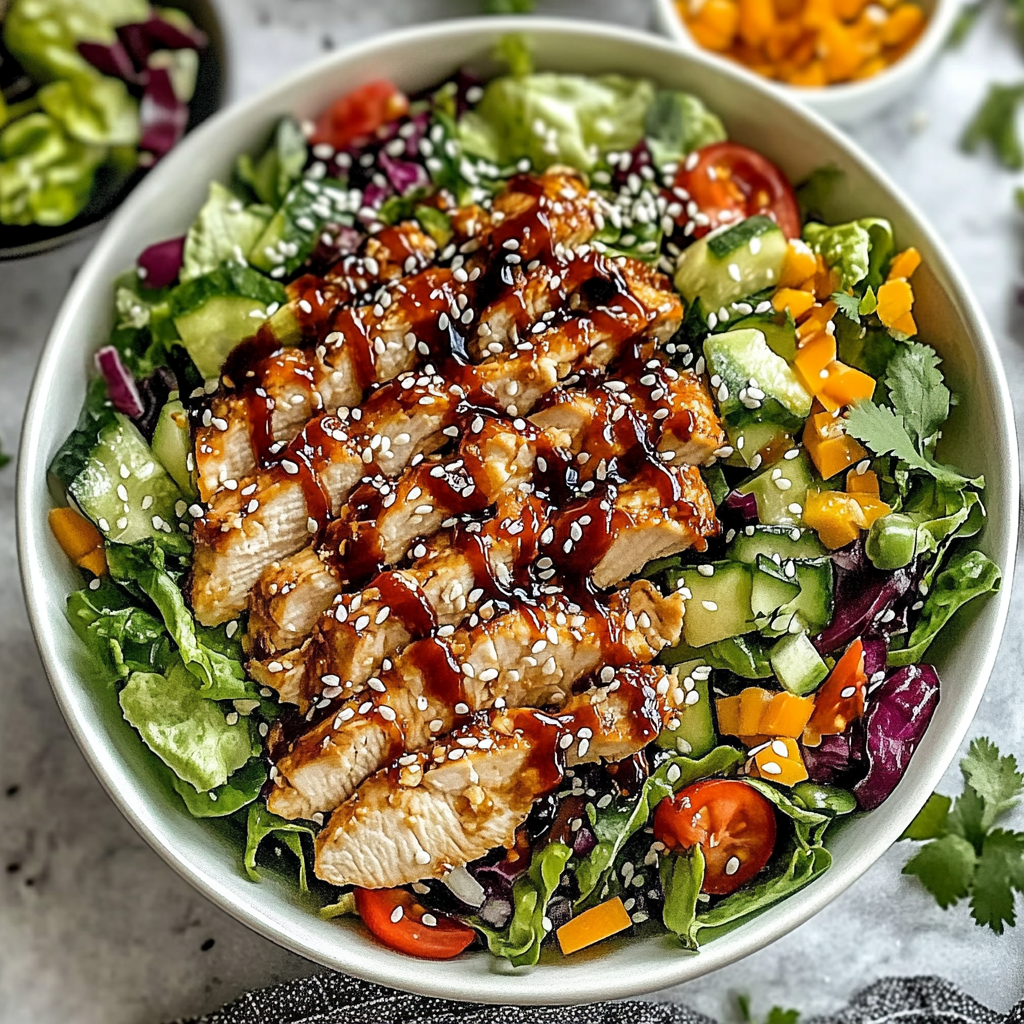 Recipe preparation for Sesame Chicken Salad Recipe