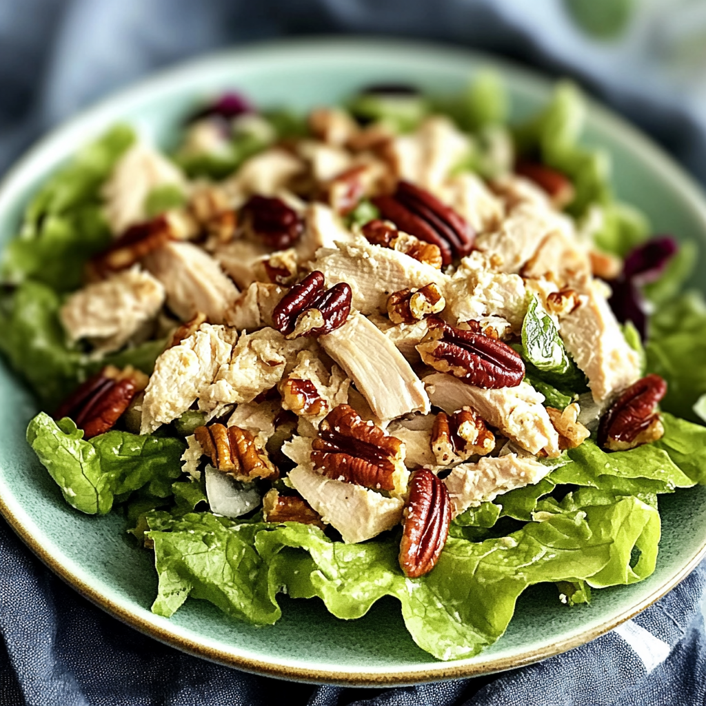 Recipe preparation for Pecan Chicken Salad Recipe