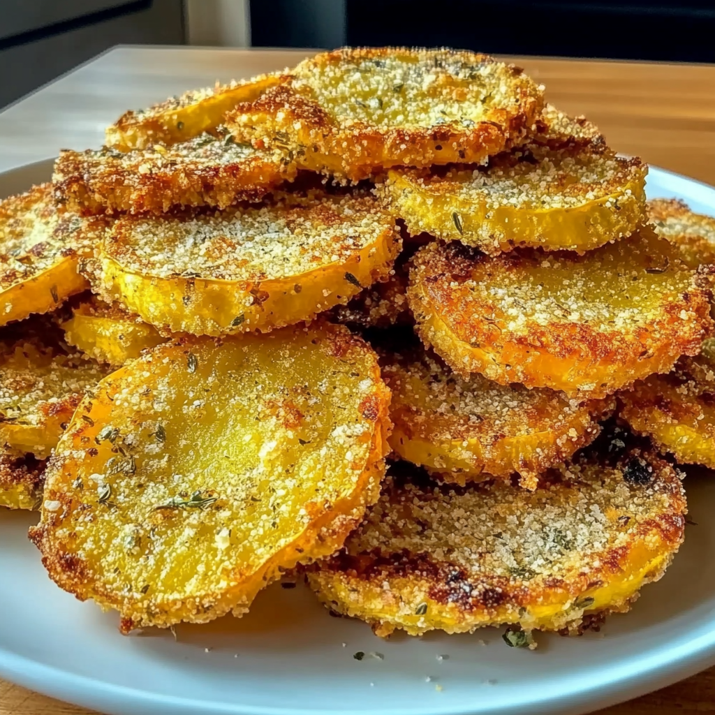 Recipe preparation for Oven-Fried Squash
