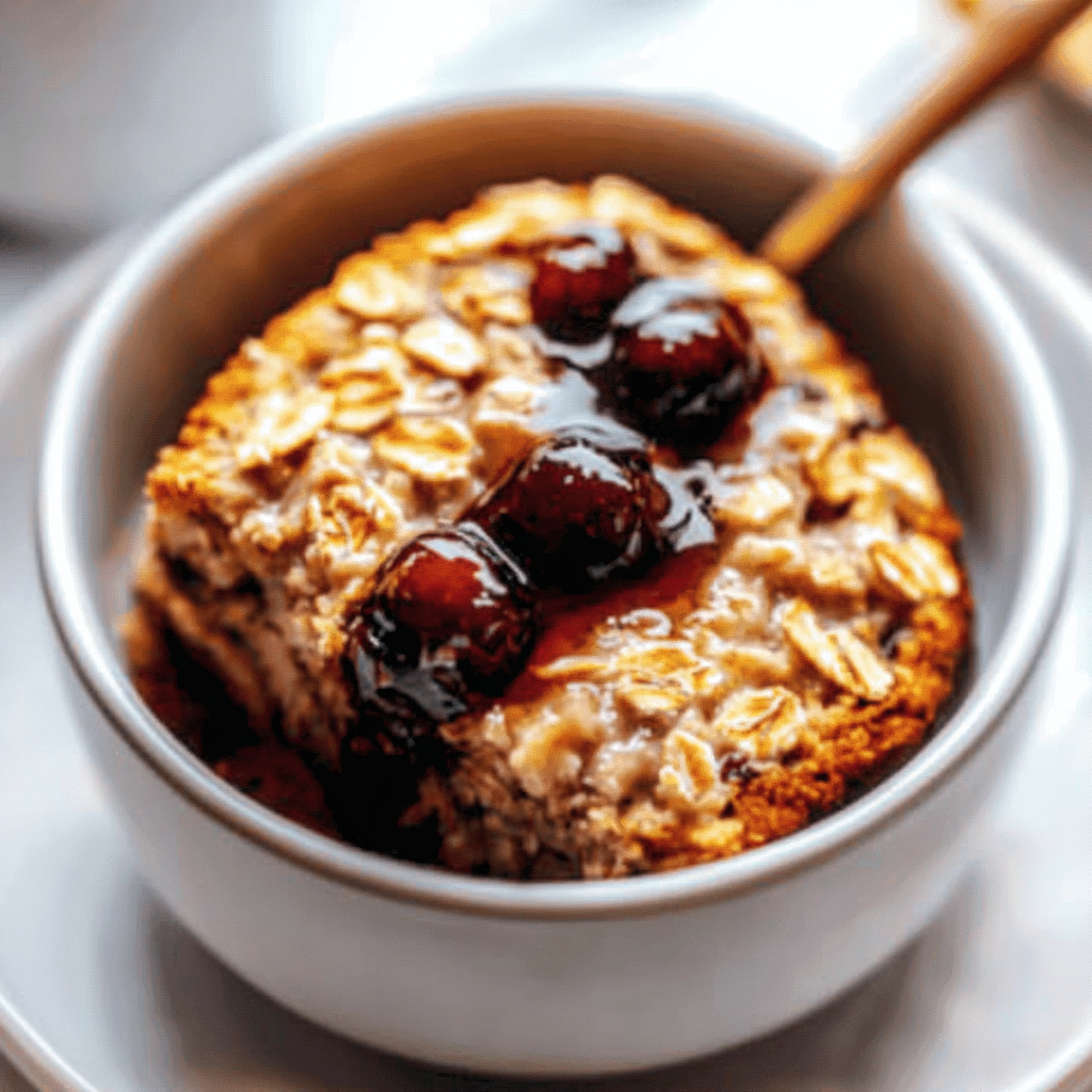 Recipe preparation for TikTok Baked Oats