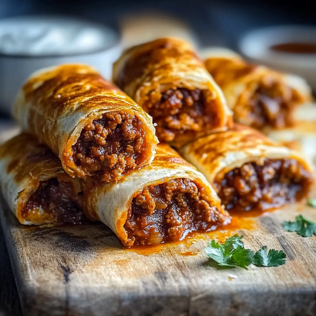 Recipe preparation for Ground Beef Enchiladas Mexican
