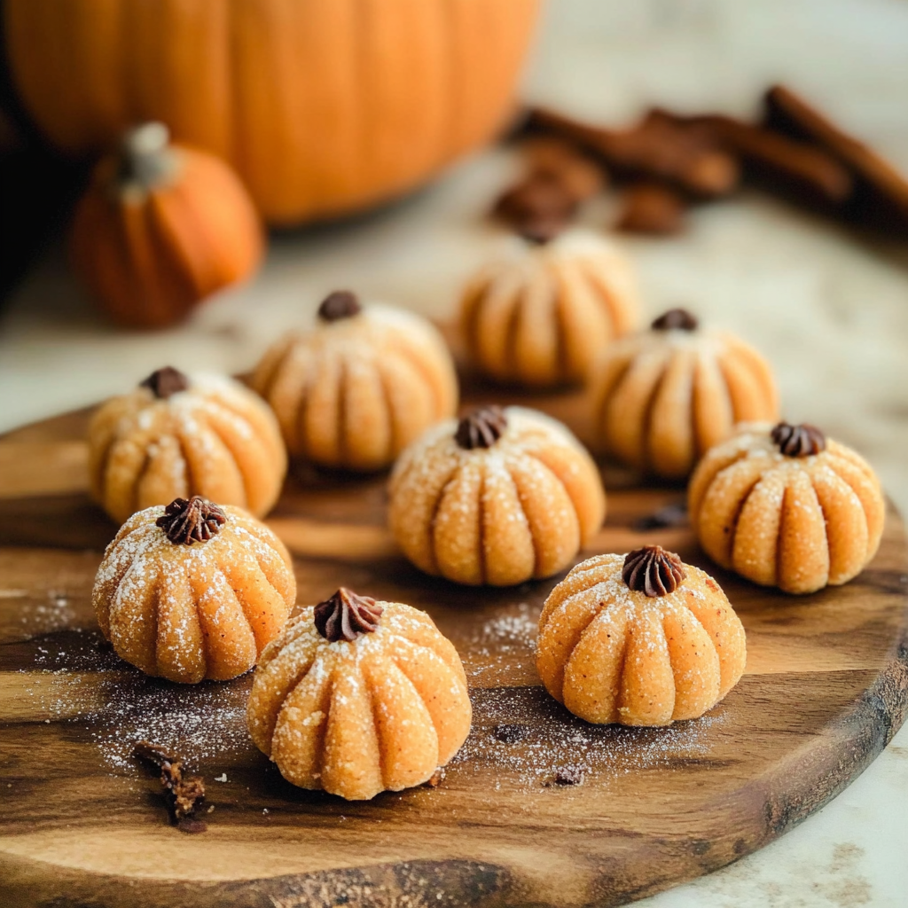Recipe preparation for Pumpkin Cheesecake Truffles