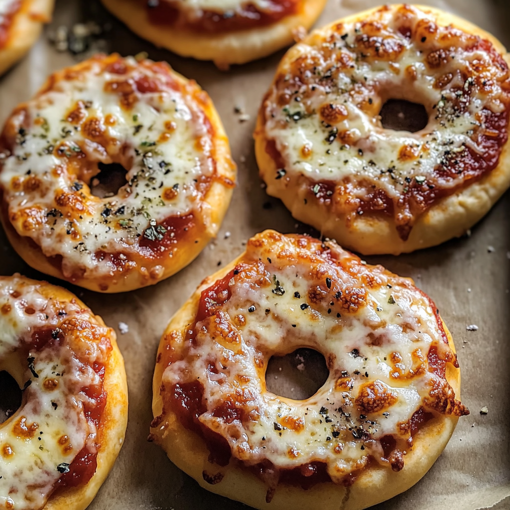 Recipe preparation for Homemade Pizza Bagels