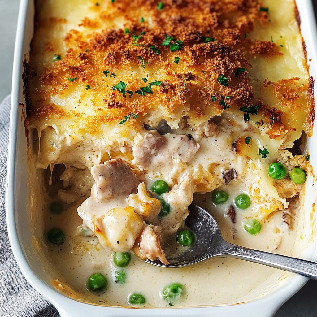 Recipe preparation for Chicken Cordon Bleu Casserole