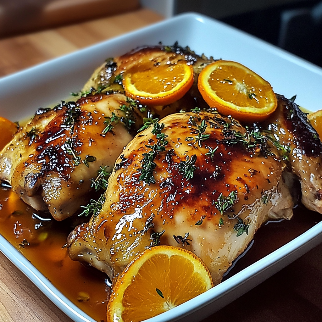 Recipe preparation for Roasted Orange Chicken