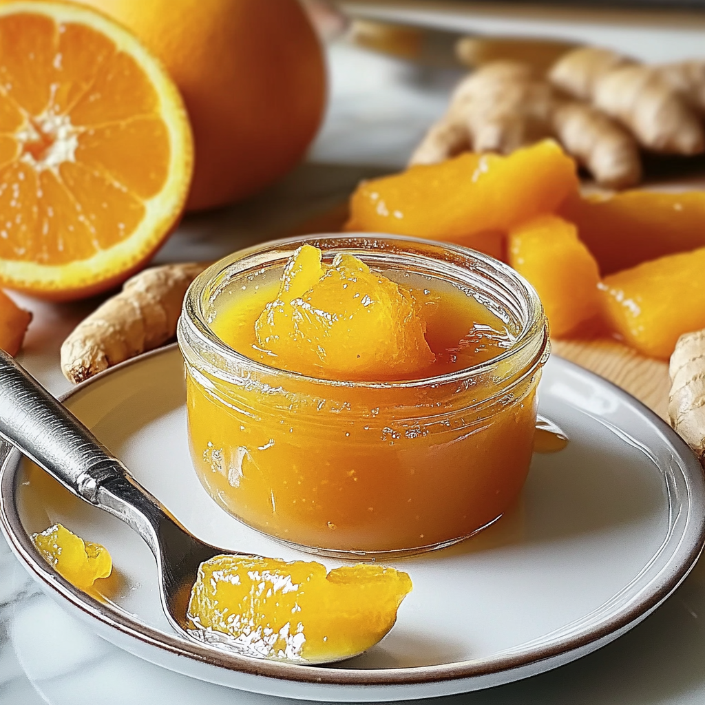 Recipe preparation for Orange Ginger Marmalade