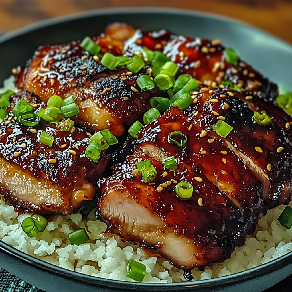 Recipe preparation for Char Siu Chicken Thighs