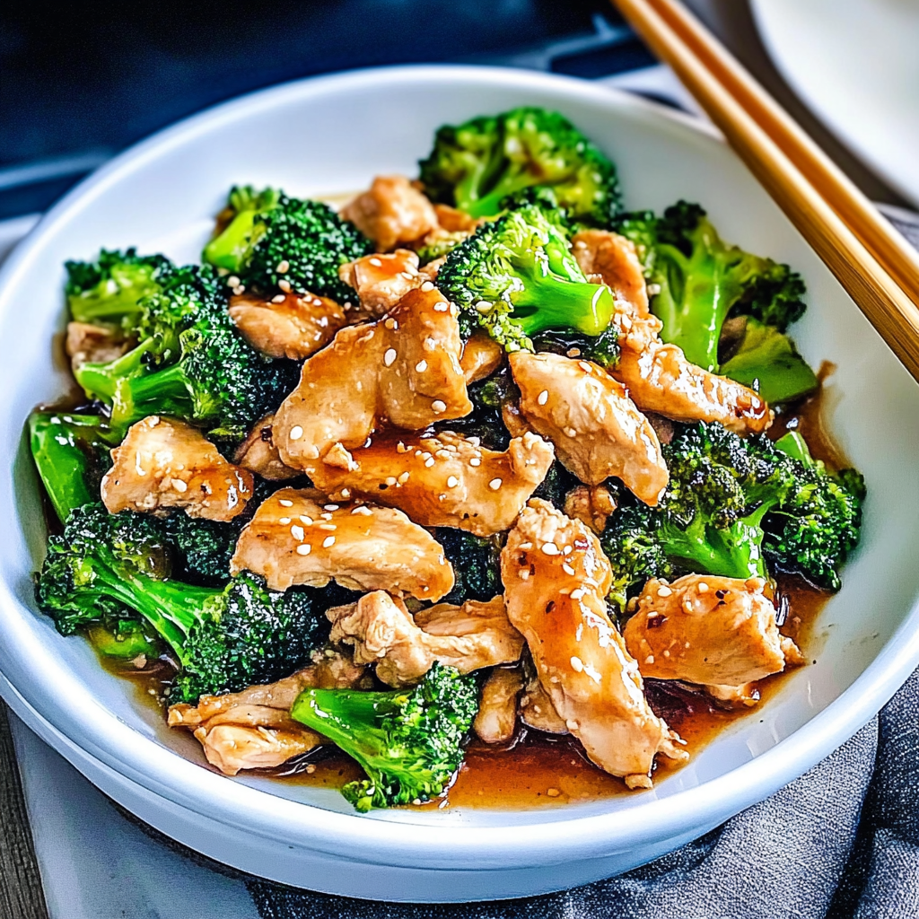 Recipe preparation for Chinese Chicken and Broccoli