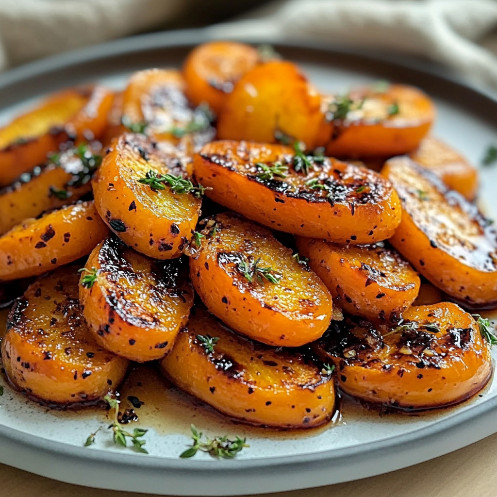 Recipe preparation for Honey Garlic Roasted Carrots