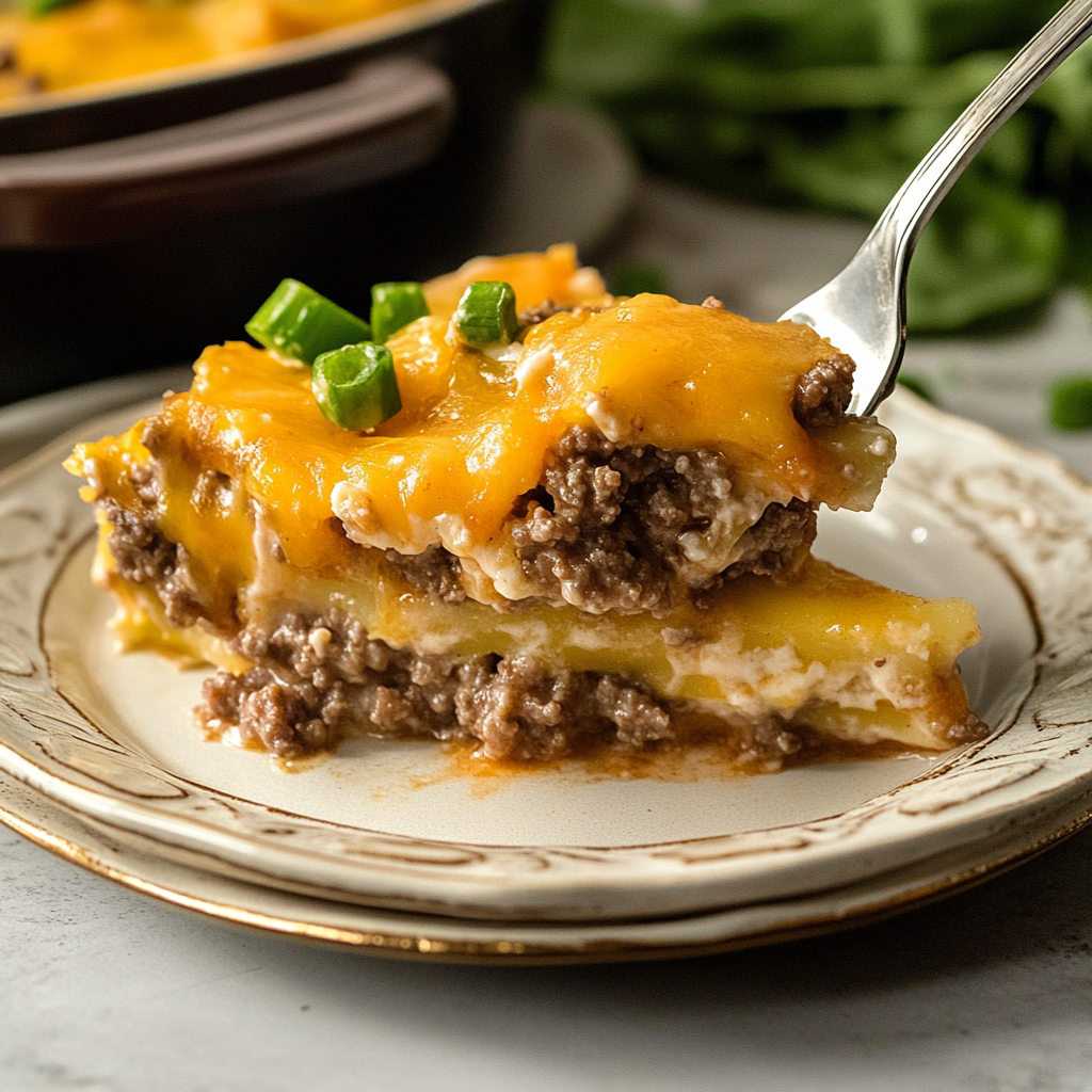 Recipe preparation for Hobo Casserole Ground Beef