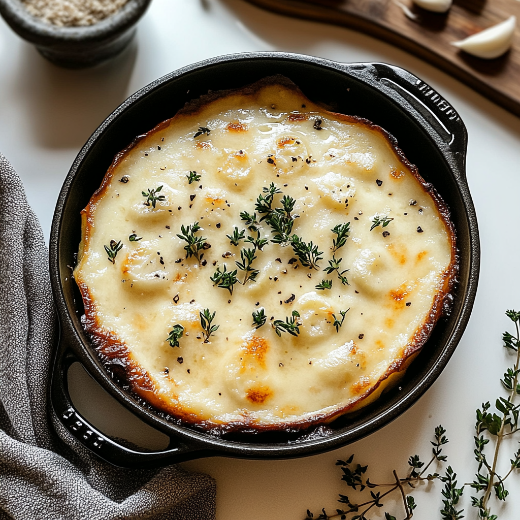 Recipe preparation for Country French Garlic Soup