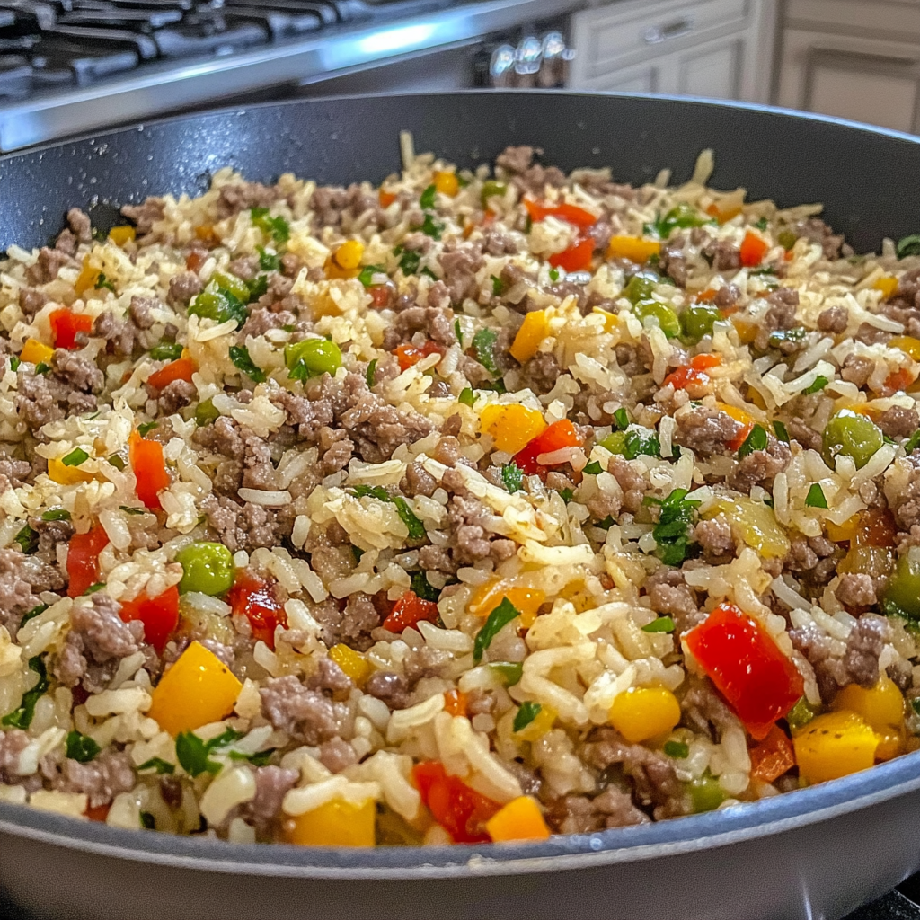 Recipe preparation for One Pot Dirty Rice
