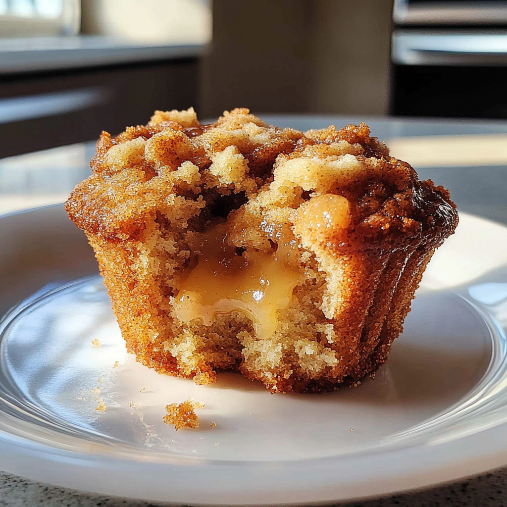 Recipe preparation for Apple Cinnamon Streusel Muffins