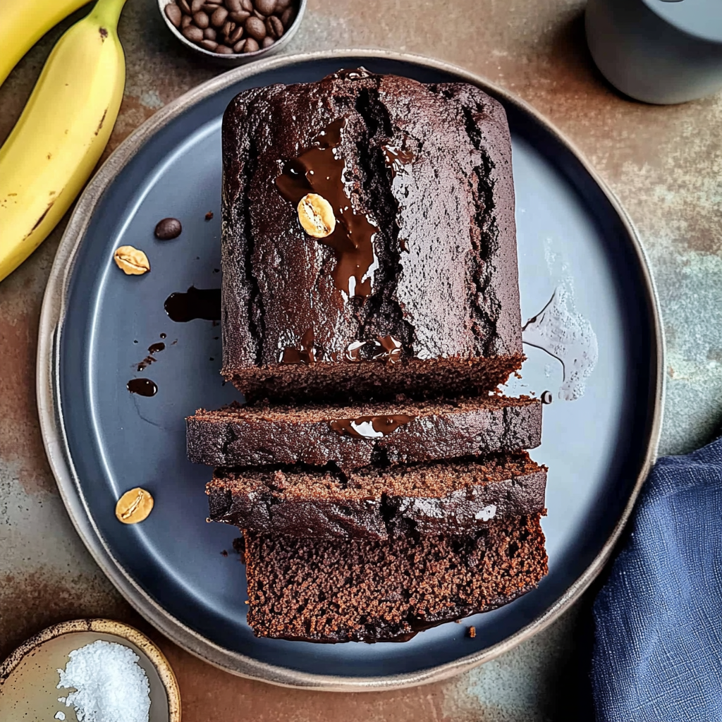 Recipe preparation for Chocolate Espresso Banana Bread
