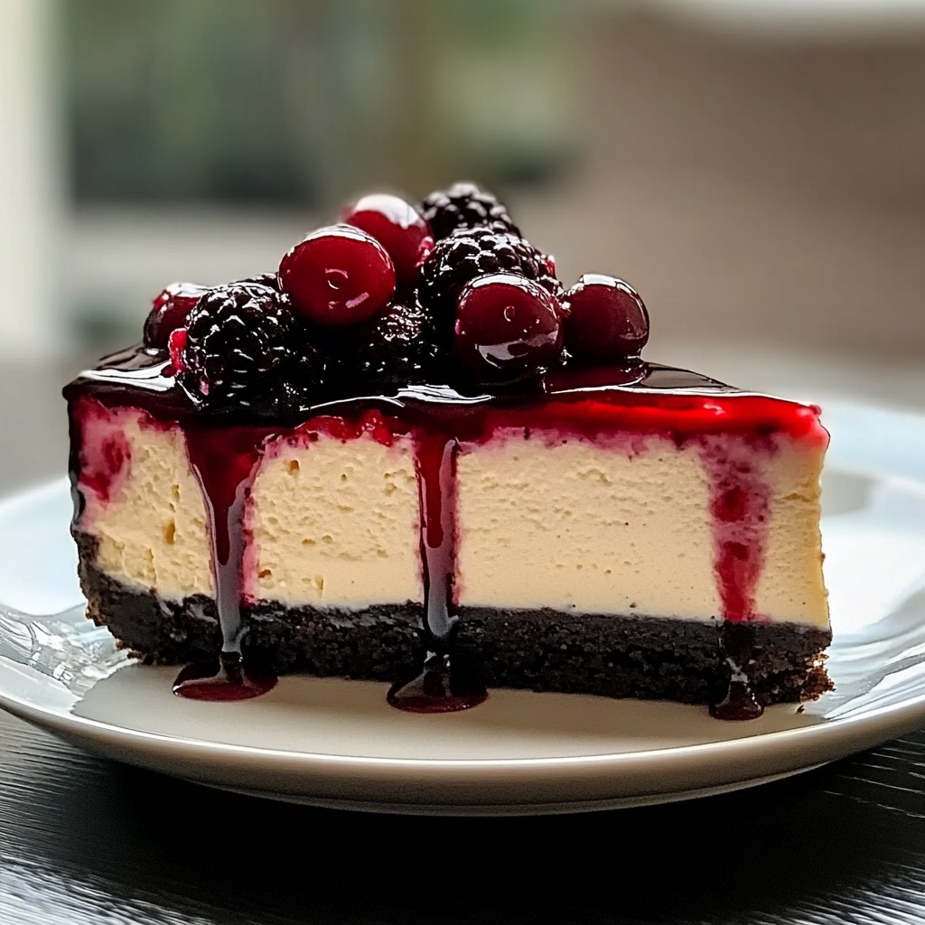 Recipe preparation for Delicious Cherry Cheesecake Recipe