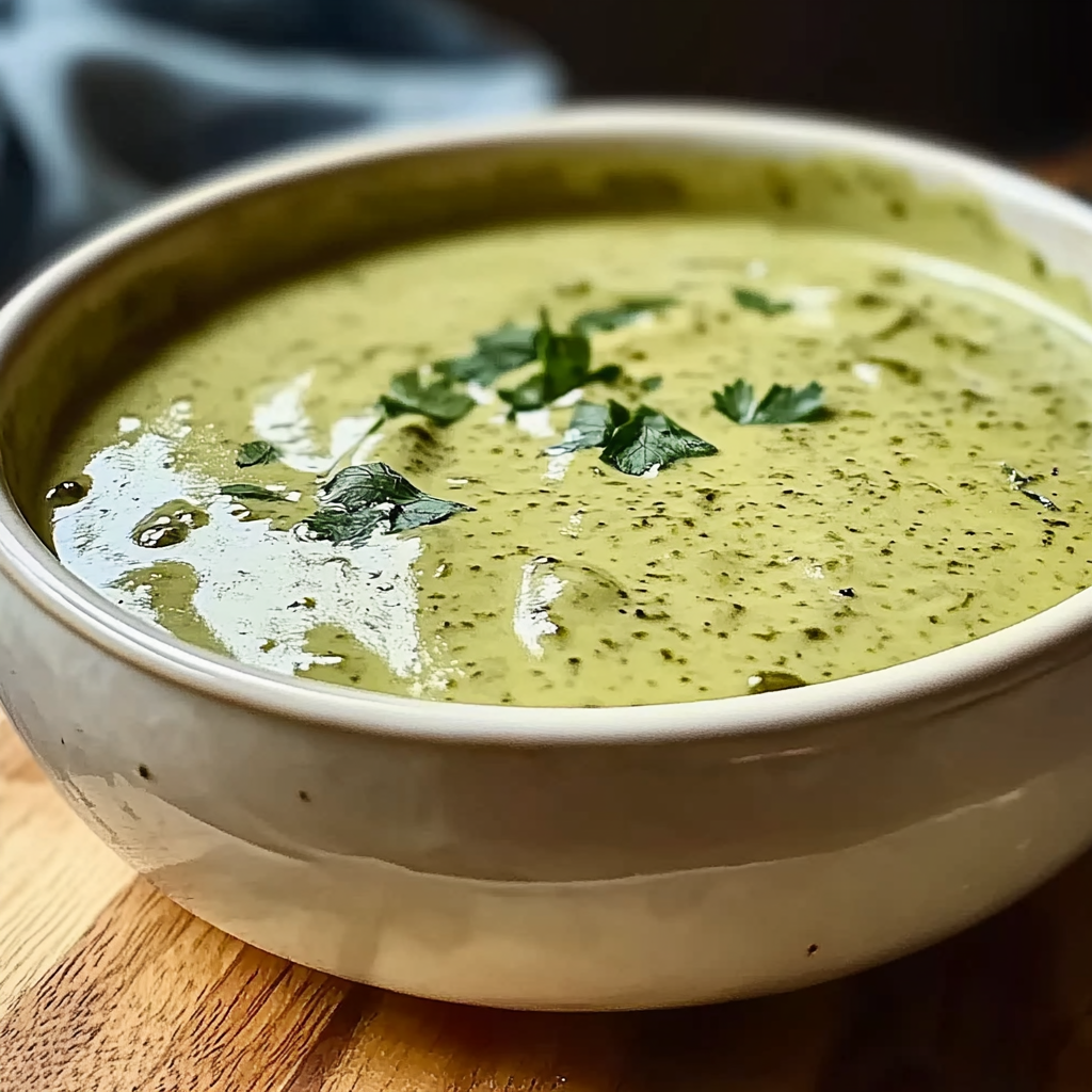 Recipe preparation for Poblano Cream Sauce