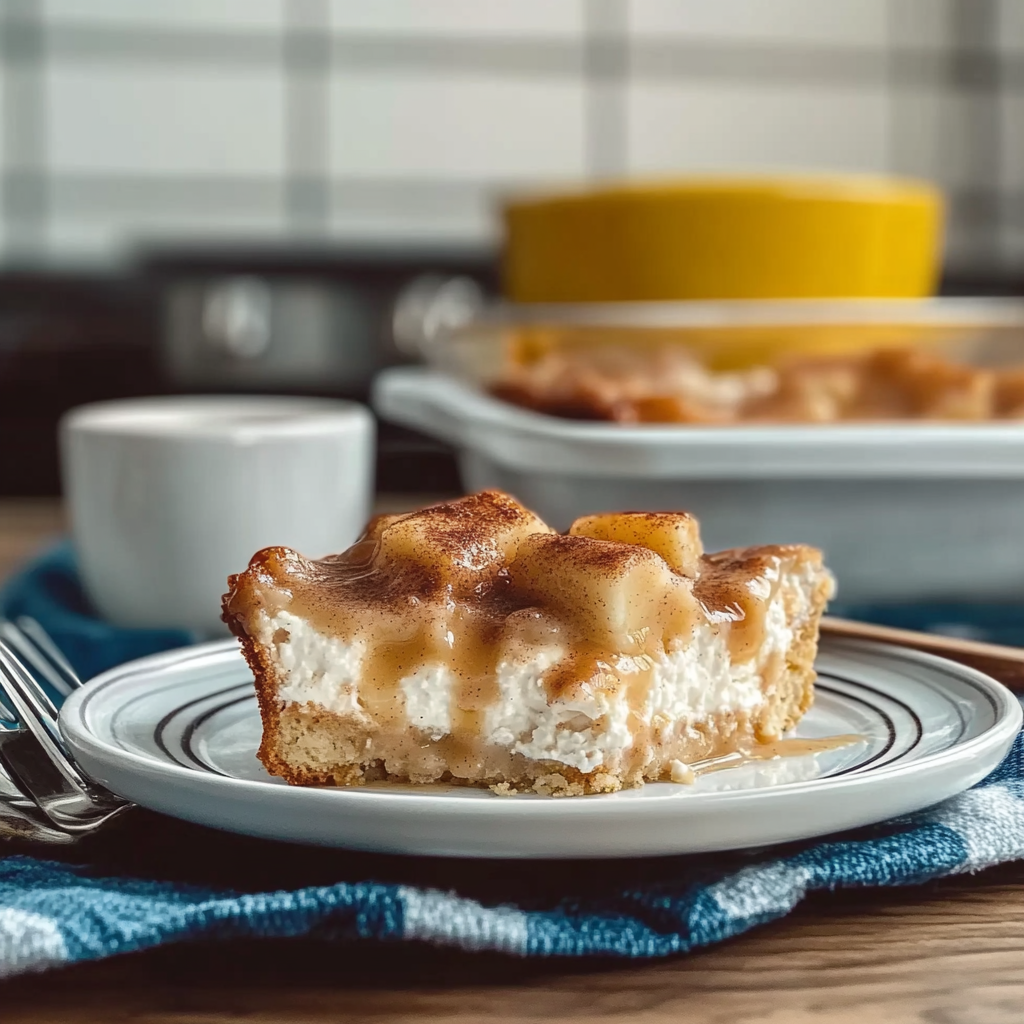 Recipe preparation for Cinnamon Cottage Cheese Bake