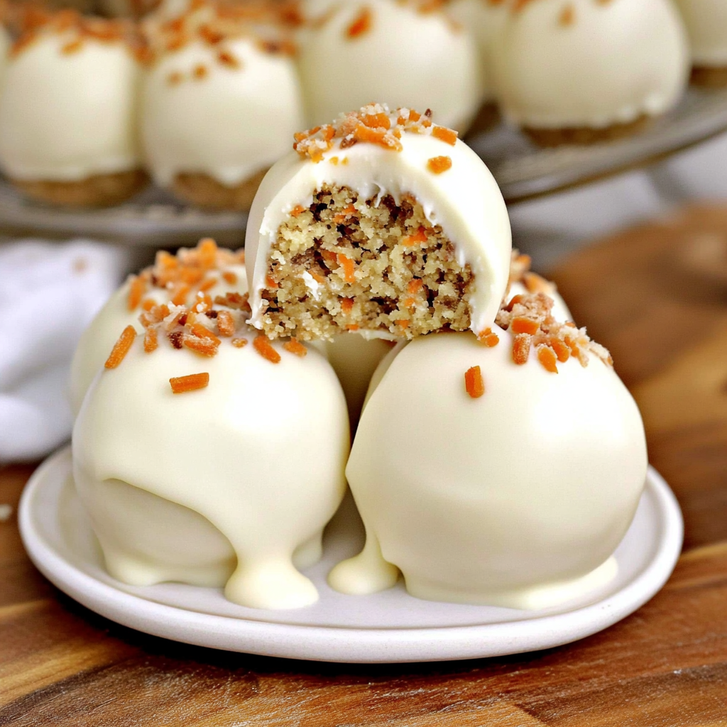 Recipe preparation for Carrot Cake Ball Truffles