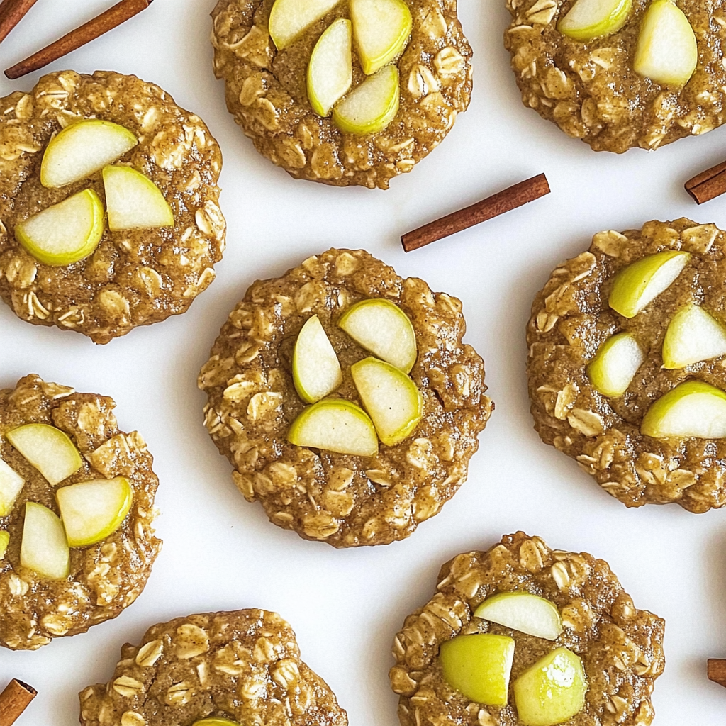 Recipe preparation for Apple Cinnamon Oatmeal Cookies