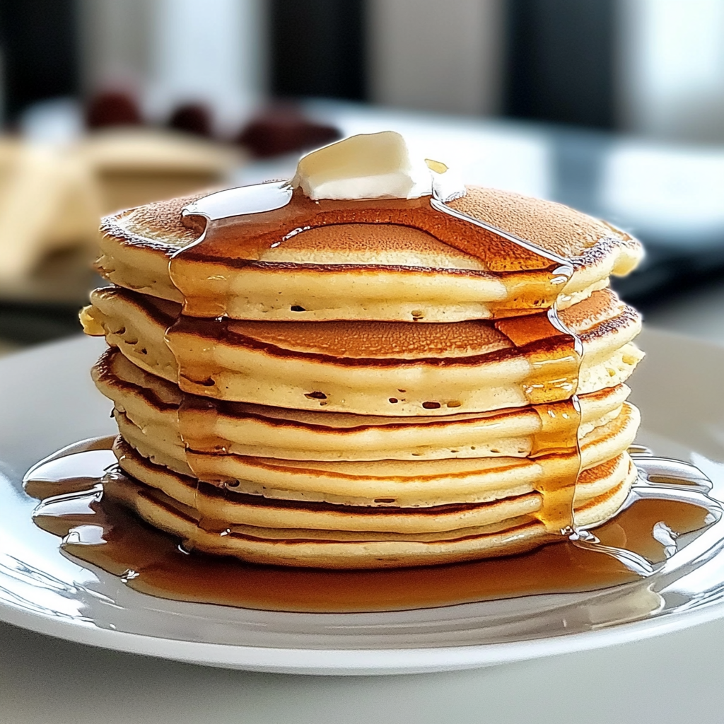 Recipe preparation for Easy Homemade Pancakes