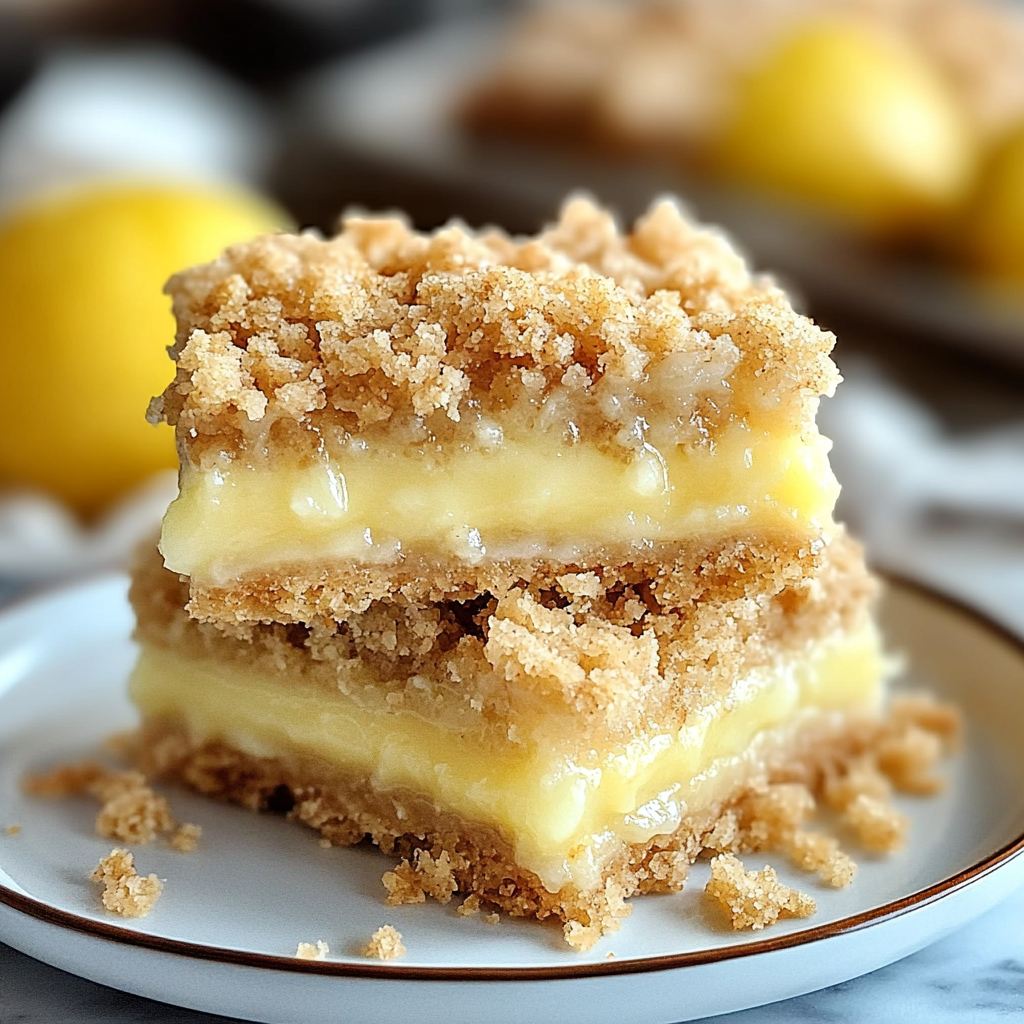 Recipe preparation for Lemon Crumb Bars