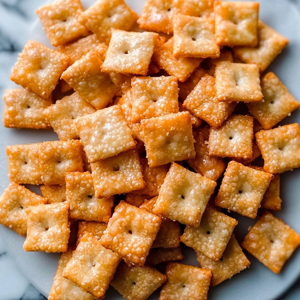 Recipe preparation for Homemade Cheese Crackers