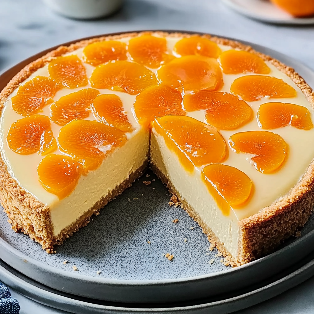 Recipe preparation for Mandarin Cheesecake