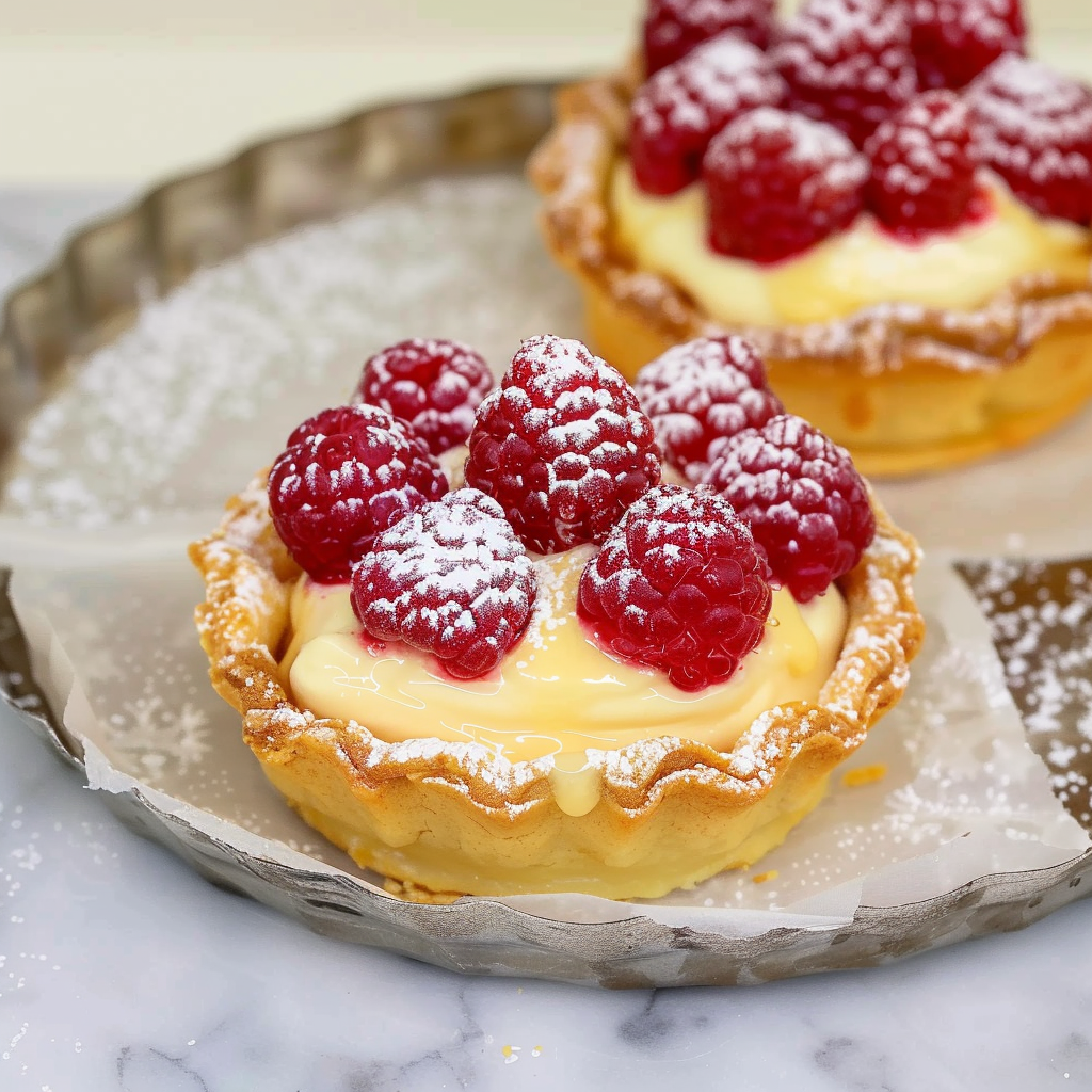 Recipe preparation for No-Bake Lemon-Raspberry Cheesecake Tart