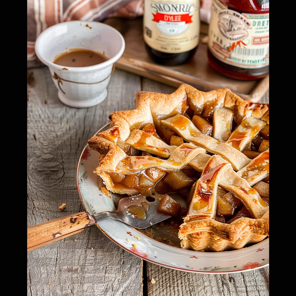 Recipe preparation for Maple-Ginger Apple Pie