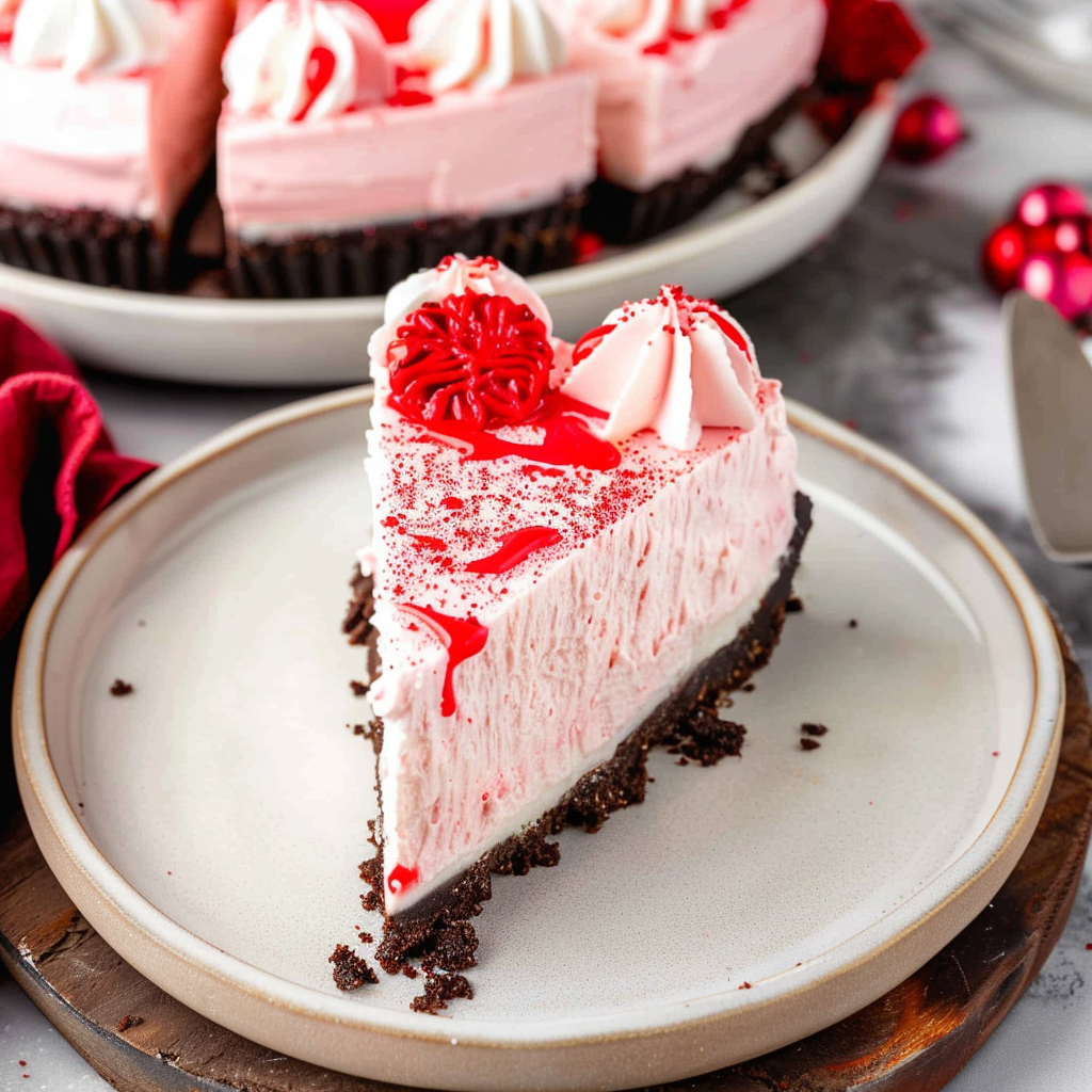 Recipe preparation for Peppermint Cheesecake