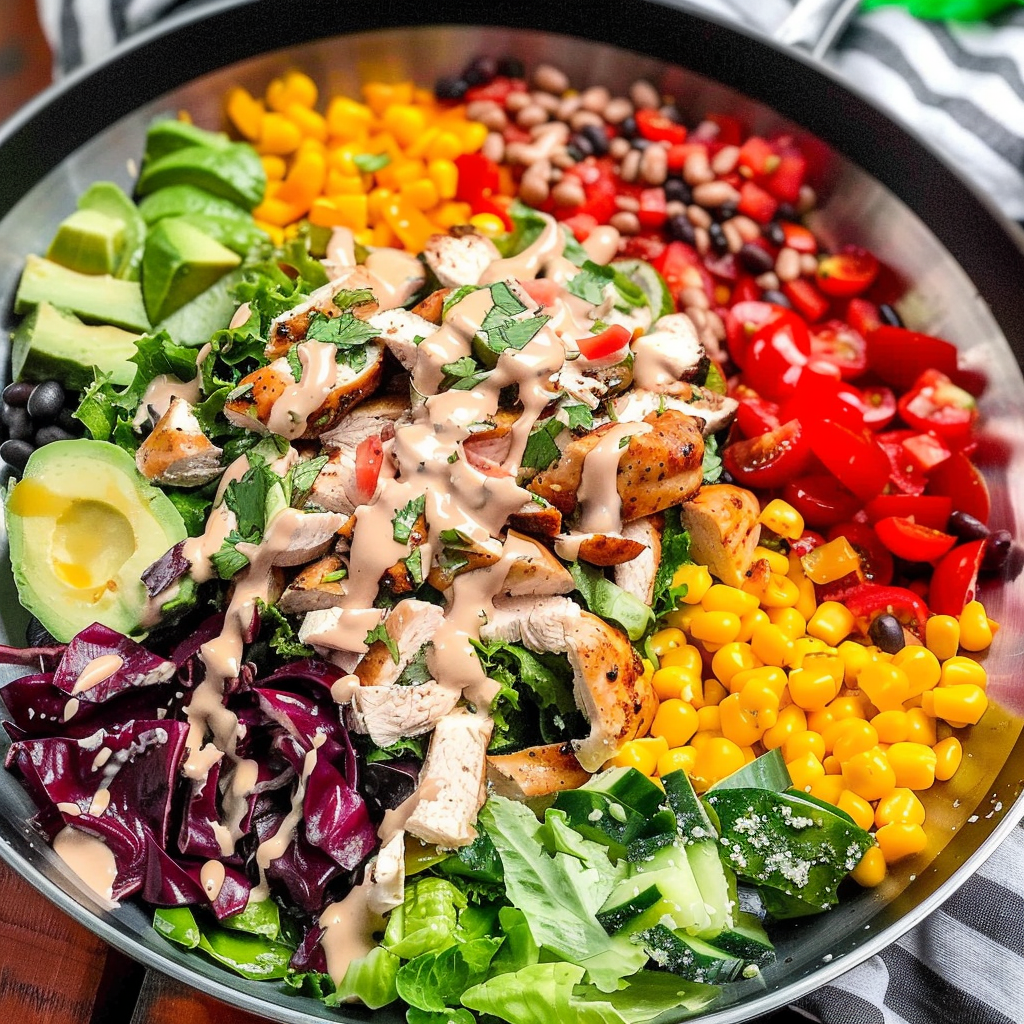 Recipe preparation for Southwest Chipotle Chicken Salad