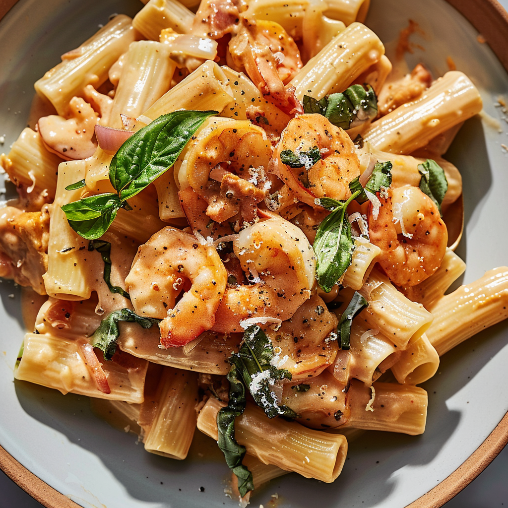 Recipe preparation for Marry Me Shrimp Pasta