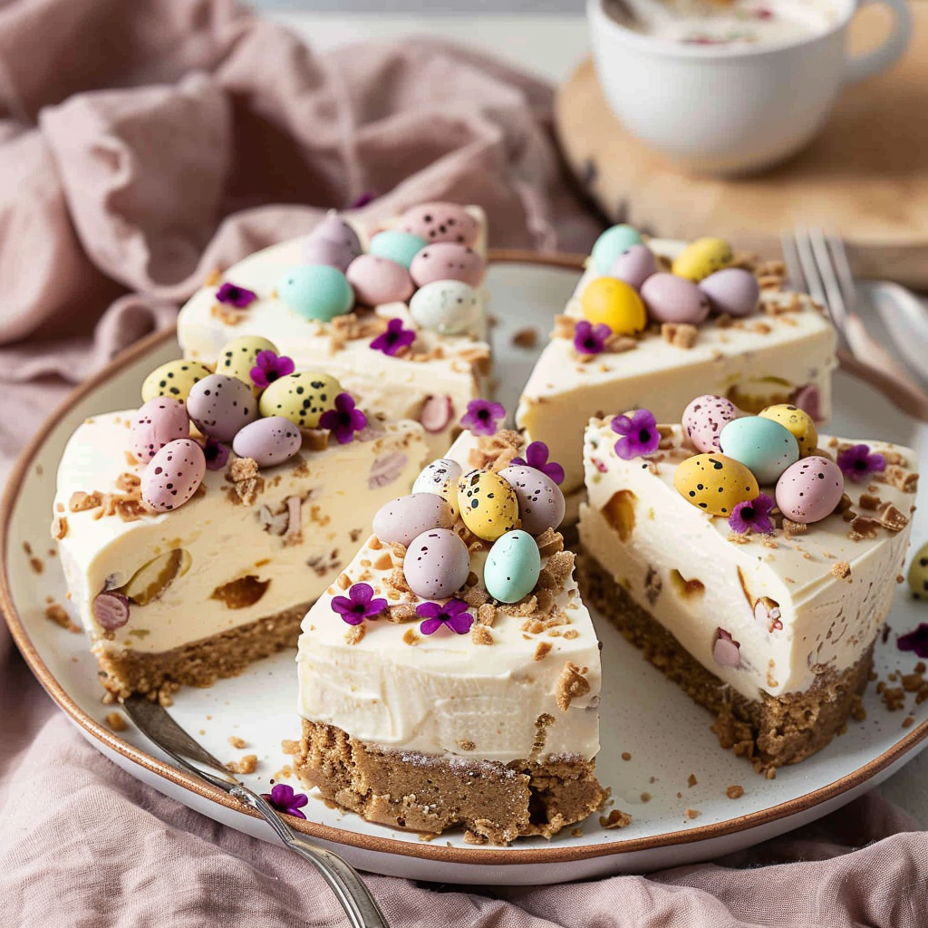 Recipe preparation for Mini Egg Cheesecake